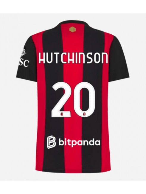 Ženski Nogometna dresi replika AC Milan Omari Hutchinson #20 Domači 2026-27 Kratek rokav Ženski Nogometna dresi replika AC Milan Omari Hutchinson #20 Domači 2026-27 Kratek rokav
